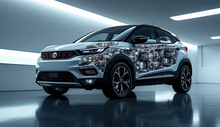 GIVE ME ENGINEOF TATA NEXON 2025 WITH CAR 