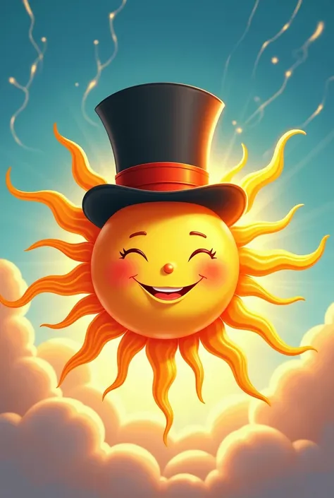 Sun with a top hat 