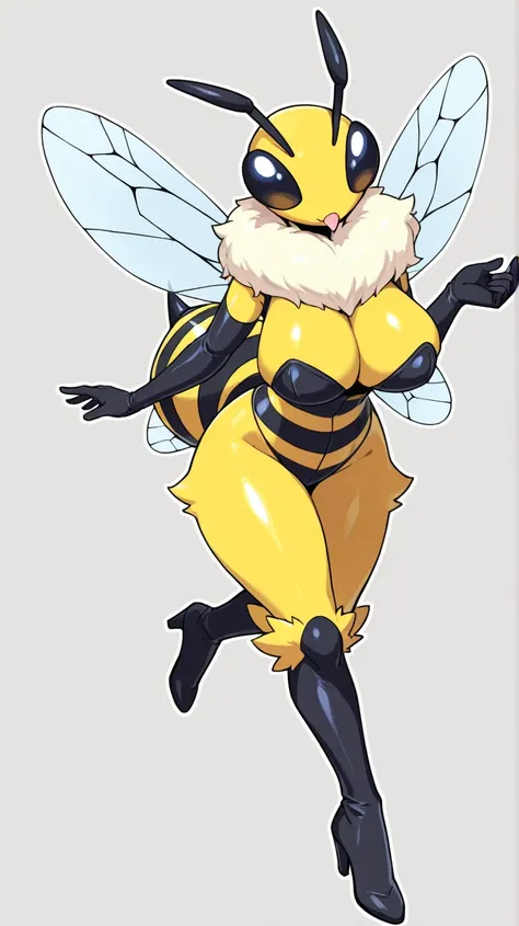 Female furry ager wasp pokemon style 