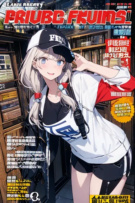 (from below:1.2,   top quality ),   girl ,    platinum-colored military uniform with sparkling eyes and contagious smile   , The dreamer wants purplish   blue eyes , (from below:1.2,   top quality ), a   girl ,    blond hair left and right , The dreamer wa...