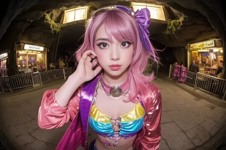  (Awkward,blush :1.3),Alafi girls take photos in colorful clothes, y 2 k cutecore crowncore, Lovely Decora Rainbow Core, Lovely high quality rendering, Candy Girl, Deco, Unreal Engine : : Carnival Makeup, Working Girl, raver girl, Carnival Costumes, Glitch...