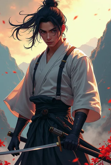 Anime Samurai male age 23 cool