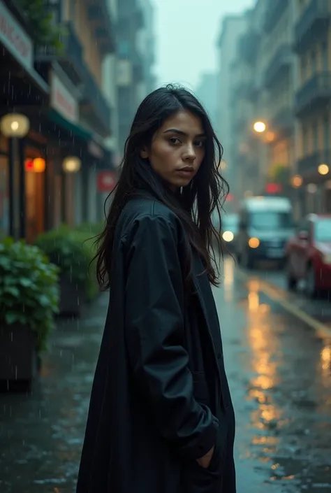 Photo of a girl on a rainy street named Hani