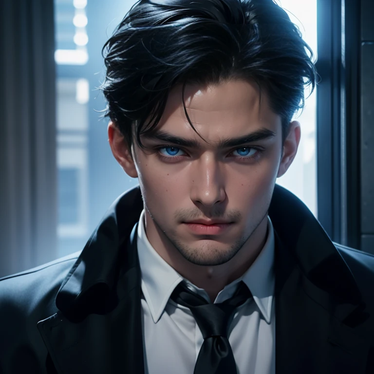 Leon Volkov 30 – Job: Criminal Investigation Division (CID) officer Appearance: 188 cm, muscular, black hair, icy blue eyes handsome face