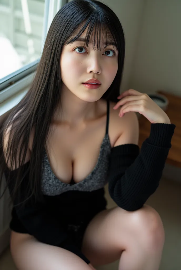 (((Top-Down Configuration:1.4))), ( top quality:1.4), (ultra highres:1.2), ( photorealistic :1.4), (16k,  RAW Photo:1.2), (  as a portrait shot:1.3),   professional lighting , Japanese goddesses,  gravure separately,  detailed face and skin texture,   fine...