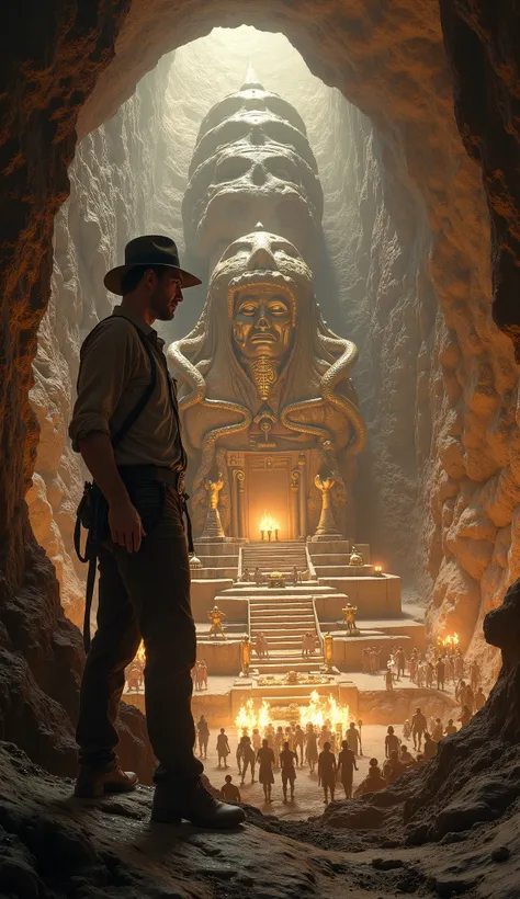 Underworld Realm,  Disney Movies、 Indiana Jones、Underground exploration、((Underground City、Underground Temple ))、 Crystal Skull Temple、Golden Palace、 lavishly decorated colonnades 、OdoroDorotheus Altar 、Large snake pattern on the wall、 Sacrifice that can b...