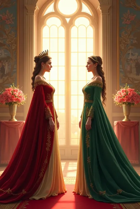 Queen Martha today, February 12, 2025, met with Queen Alexandra of Elenestor at the Roseland Royal Palace