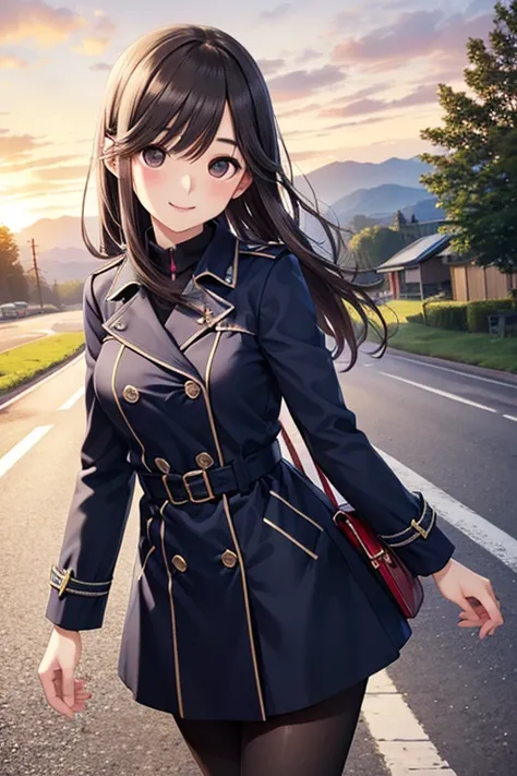 Takane Manaka, shiny brown long hair, beautiful brown eyes, smiling face, sparkling pupils, (fine grain), highly detailed eyes, highly detailed face, highly detailed eyes,, (masterpiece:1.2, best quality), 1 girl, cowboy shot,, 


cowboy shot,


 style by ...