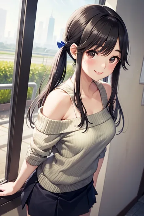 Takane Manaka, shiny brown long hair, beautiful brown eyes, smiling face, sparkling pupils, (fine grain), highly detailed eyes, highly detailed face, highly detailed eyes,, (masterpiece:1.2, best quality), 1 girl, cowboy shot,, 


cowboy shot,
nsfw, ( 1 gi...