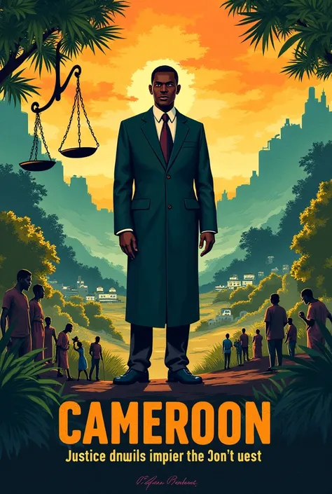 Couverture pour un livre sur la justice au Cameroun 