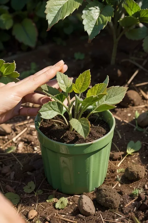 "A small container of sprouting strawberry seedlings emerging from the soil after cold stratification. The leaves are bright green, reaching toward the light."