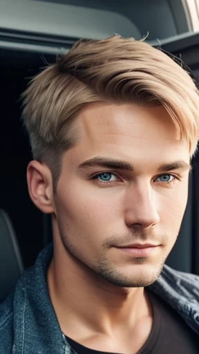  A Finnish Man with short hair focusing on the face 