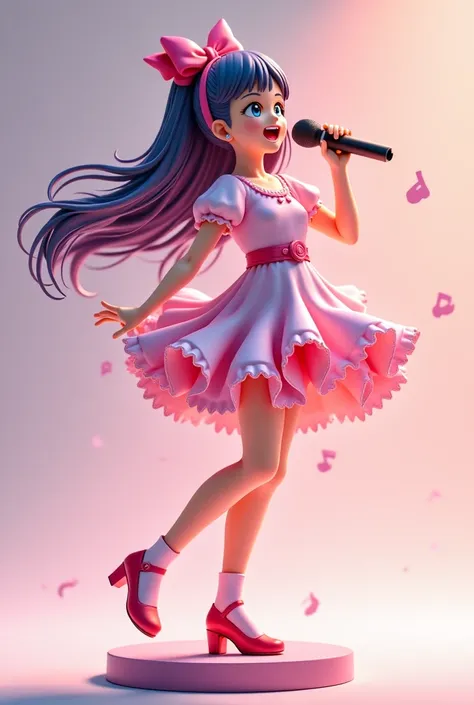 Gaming Singing Logo Photo Beautiful Girl Anime Figure With No Holes For New YouTuber