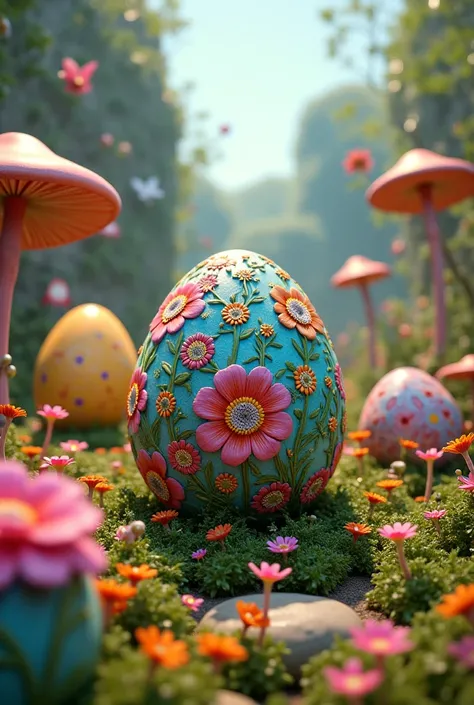 A garden of eggs by eye