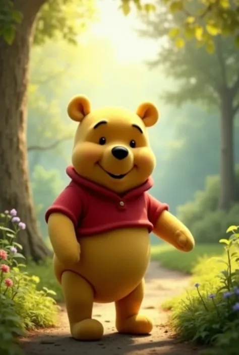 Create a HDR thumbnail of   movie  Winnie the Pooh in landscape size

