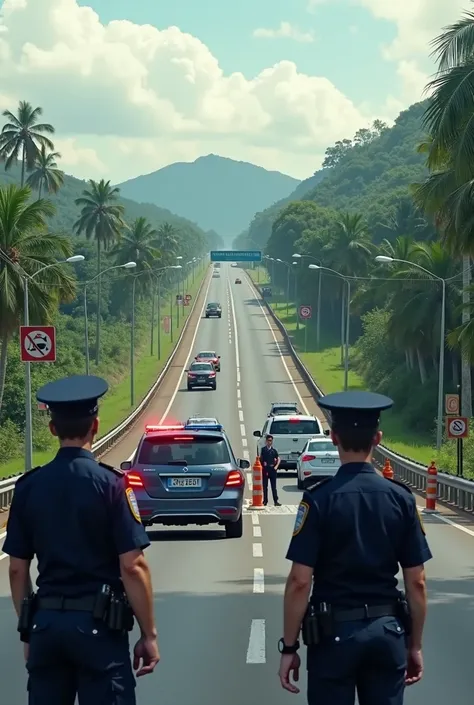 malaysia police road block