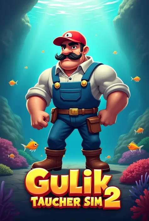 Game poster "Gulik Taucher Sim 2" with plumber guy on first 