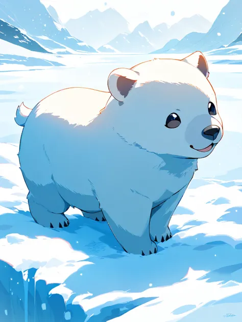  high resolution, little polar bear