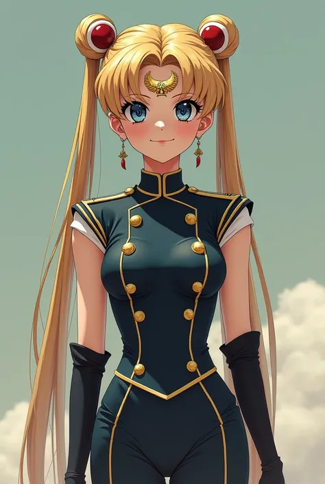 Sailor Moon is wearing a Nazi dress, Alone, Smiling, anime