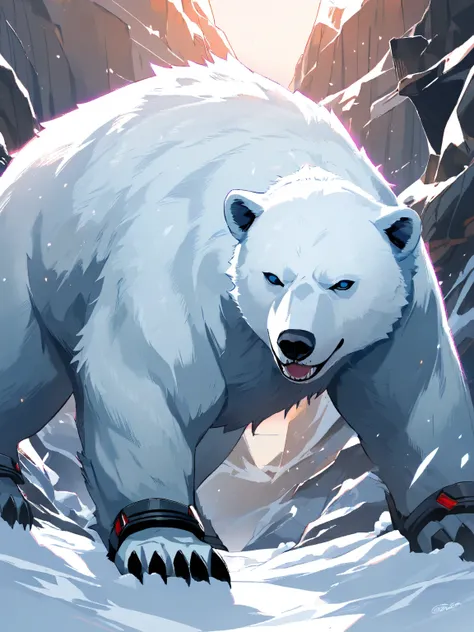  high resolution, armored polar bear