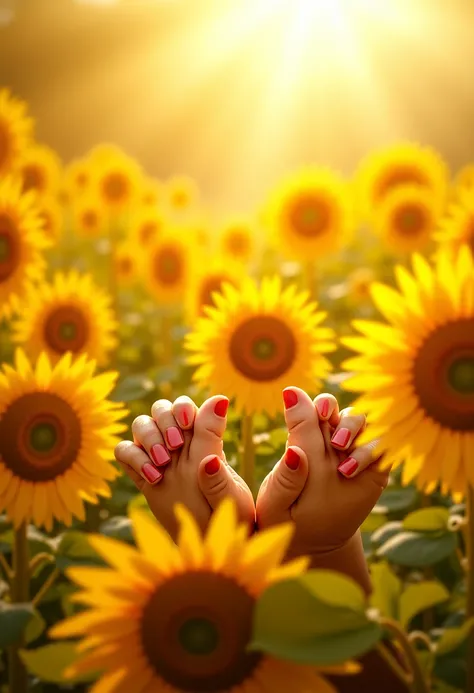 background image, 4k,  shades and undertones of yellow, sunflowers and manicure ,  4k,  overlap "  good morning "