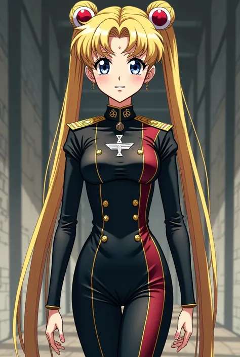 Sailor Moon is wearing a Nazi dress, Alone, Smiling, anime