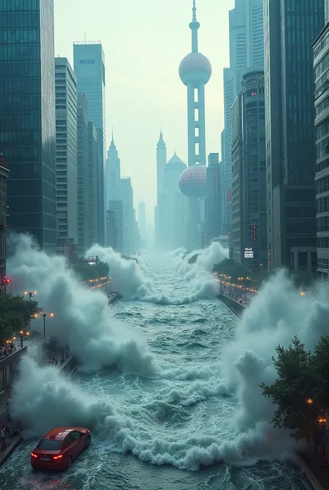 Tsunami in Shanghai china