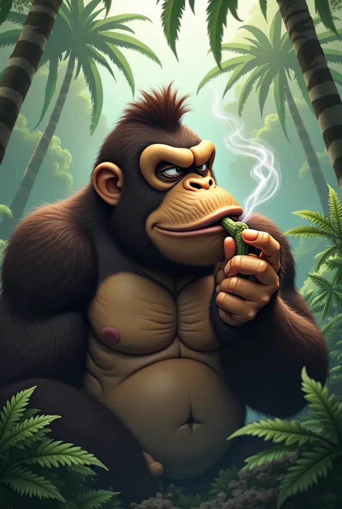 Donkey Kong smoking hashish