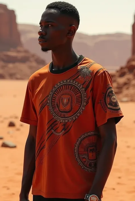 The design of the Sudanese Mars shirts 