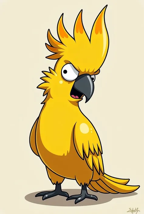 A Simpsons version cockatoo