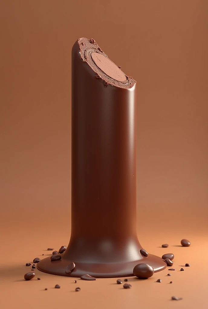 Create a chocolate stick with a chocolate around it