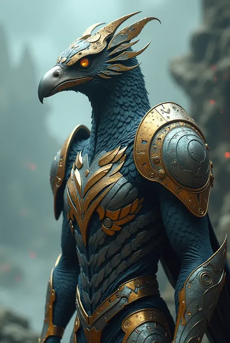 Hoopp bird with armor and on 