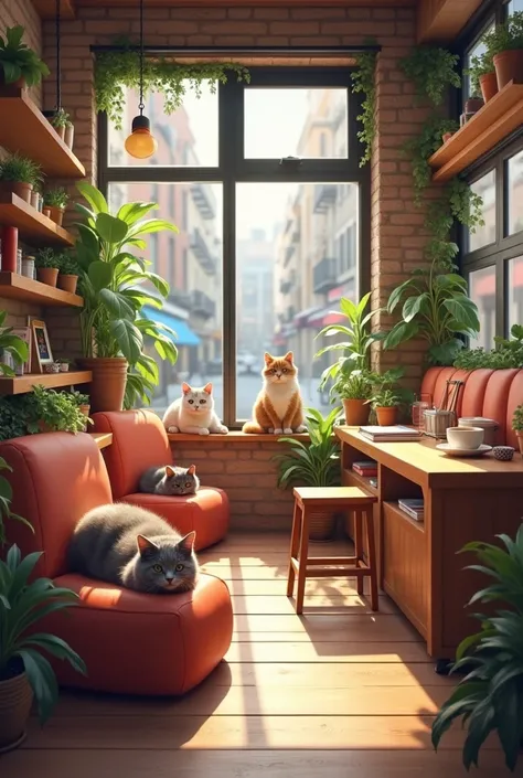 Cat-themed coffee shop 