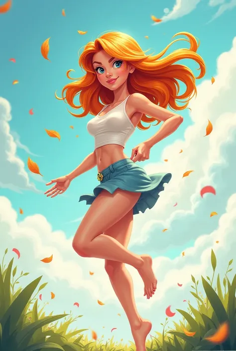 A female cartoon character that can control the wind