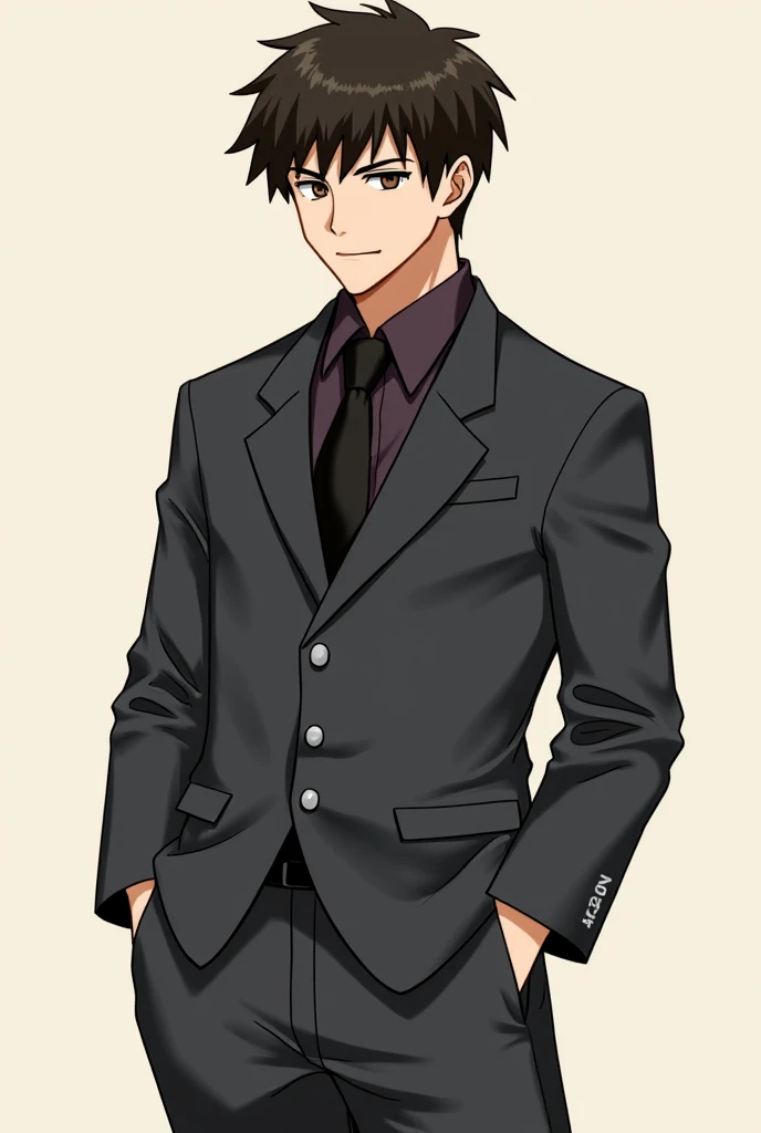  Renjiro  (man)
rostro:  His expression is usually serious but reliable ,  with a determined look .  Sometimes he gives off a light smile when relaxing or being with friends .
 Body:  Semi-muscular but thin , not exaggerated,  rather athletic ,  like someo...