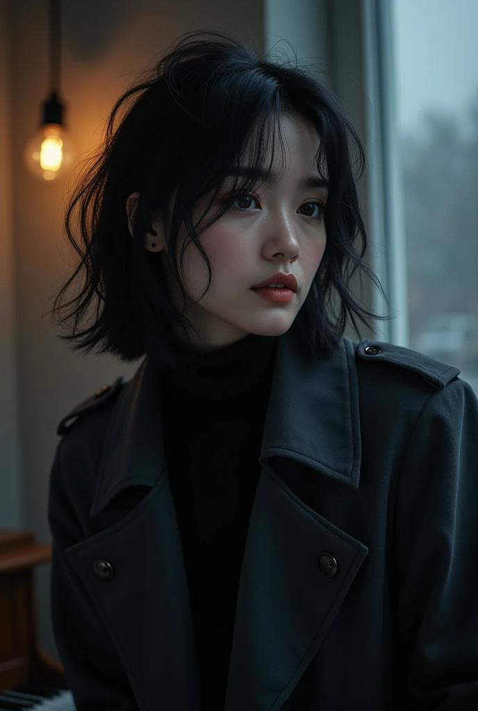  comments
Appearance characteristics ：

age： around 28 years old

Hairstyle ：Slightly longer black hair，Slightly messy ， has the temperament of an artist

Eyes ： deep peach eyes ， eyes with a hint of coolness and melancholy

The lights in the ： black turtl...