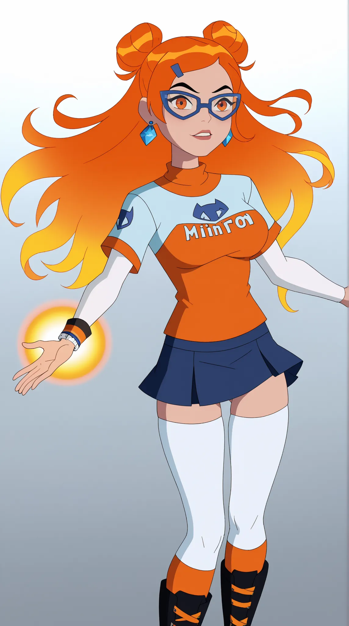 Genevieve "Gen" Tennyson (Gen 23)



Theme Color: Orange

Hairstyle: Twin buns with fiery orange streaks, looser and slightly wilder than her prime version

Eye Color: Bright amber-orange

Hair Color: Golden blonde with orange highlights

Skin Tone: Slight...