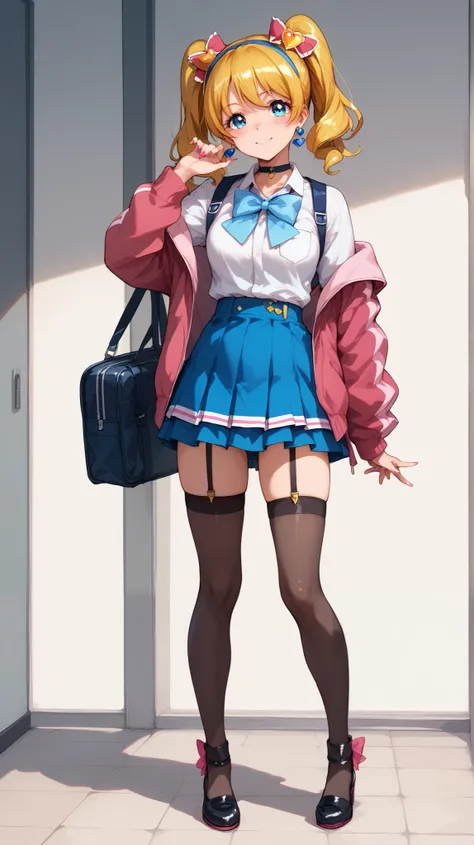 nsfw、Full-body composition 、Japanese middle school idol 、cute Pretty Cure style costume 、Force them to open their crotches、No man
