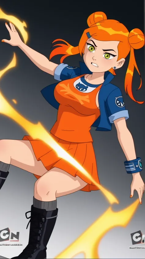 Genevieve "Gen" Tennyson (Gen 23)



Theme Color: Orange

Hairstyle: Twin buns with fiery orange streaks, looser and slightly wilder than her prime version

Eye Color: Bright amber-orange

Hair Color: Golden blonde with orange highlights

Skin Tone: Slight...