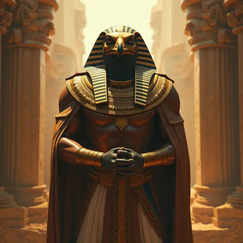 (Full body shot: 1)(Full body shot: 1) photorealistic, horus ((Full body shot)) (Best cinematography. : 1. 2), (Extremely detailed image:1), (Masterpiece:1.2), (Best quality), (Super detailed), (Ultra high resolution), (Best illustrations), 8k, wallpaper ,...