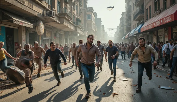Zombies are attacking the people of city