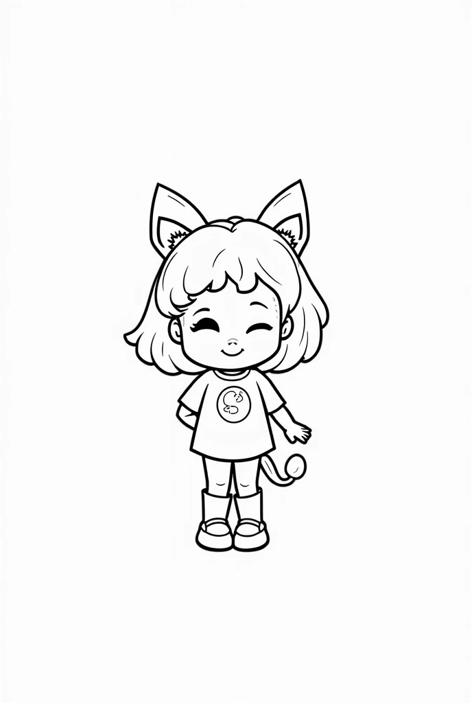 
"Create black and white cartoon character illustrations for s aged 5-12 to color. Include themes like animals, fantasy, superheroes, princesses, and space. High-contrast line art, simple shapes, and bold lines. A4/letter size, 300 DPI, classic cartoon sty...