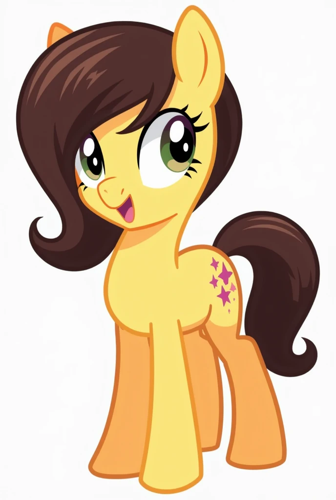 Mlp, 2d, Base, Base pony,eyes,  vector line ,  beautiful,   character reference ,  Color Palette,  short straight hair ,  dark brown hair , cola,  Whole body,eyes,  cutie mark pencil 