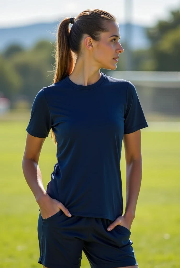 82% Polyester / 18% Spandex Cool-tek, 4.75 ounce
- Breathable, moisture-managing interlock fabric
- Fresh assurance with anti-bacterial treatment
- UV Protection
- Crew neck with double needle hems
- no logo
 Navy women’s Compression Cool-Tek short sleeve ...