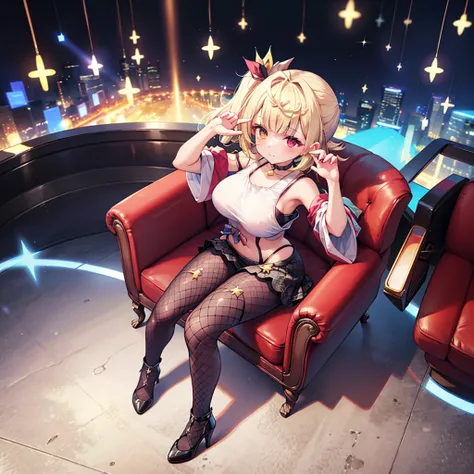  top quality,  top quality,  High Quality Illustration ,  masterpiece,  ultra high resolution,  detailed background ,  absurd,  perfect anatomy,  Performance,  good lighting , Shadow of the Movie,  in the seat, Alone, Muarani_\(genshin_ impact \),  Alterna...