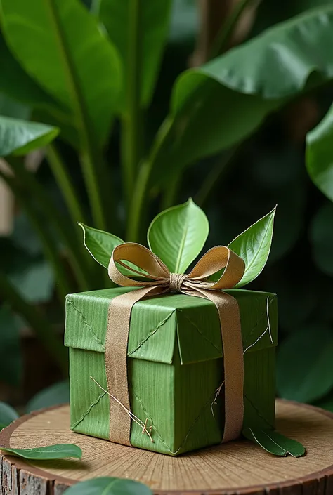 Gift packaging made from banana leaf 