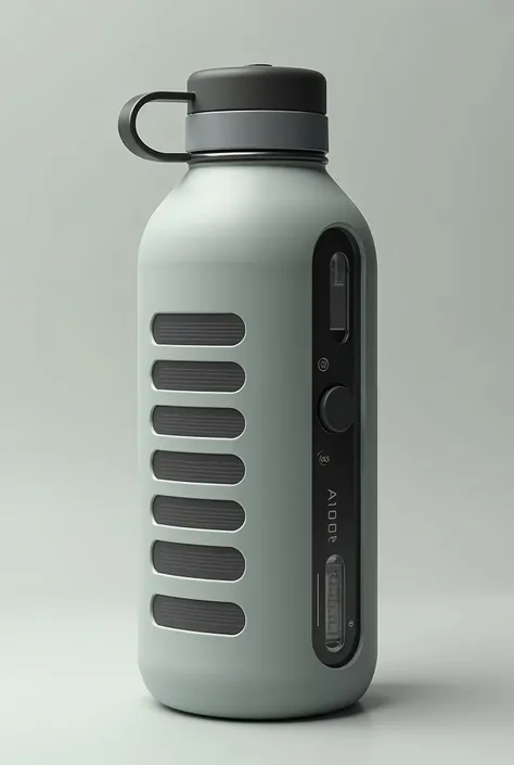 Portable solar-powerered filtration bottle