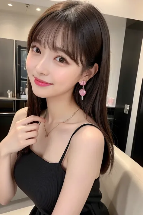                             high image quality                      ,bangs、                            brown eyes   、    Big Breasts  ,                 Cute Comment Model Figure         、167cm      、22 years old、             Tenpro Makeup          、       ...