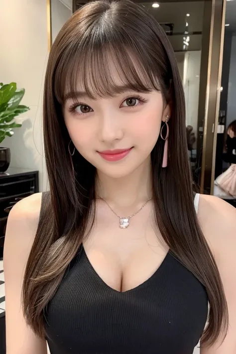                            high definition                      ,bangs、                           brown eyes   、   Big Breasts  ,               Cute Comment Model Figure        、167cm      、22 years old、            Tenpro Makeup         、            Japane...