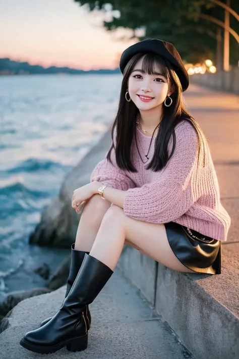                        high definition                    ,bangs、            black hair、            semi-long、              brown eyes   、  big breast ,             Cute Comment Model Figure        、165cm      、20 years old、            cute face、smile、    ...